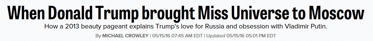 Trump Moscow Beauty Pagin